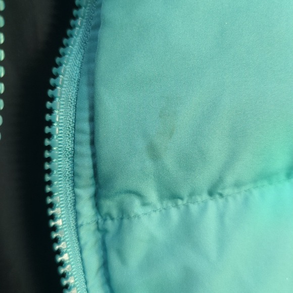 Vintage Y2K Aeropostale Down Puffer Vest Women Sz M Blue Full-Zip Preppy Pockets - Picture 7 of 16